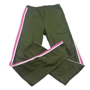 NWT! Gap Kids Organic Cotton Green & Pink Pants Size XXL 14-16
